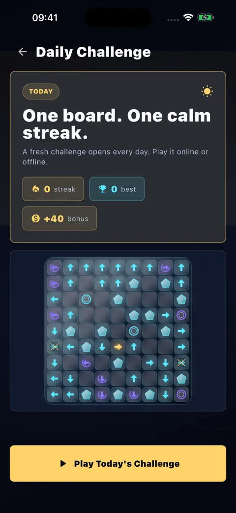 Arrowglow: Zen Escape progression on iPhone
