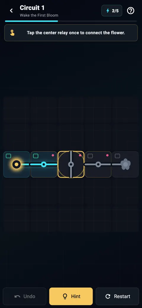 Circuit Bloom: Neon Bolt gameplay on iPhone
