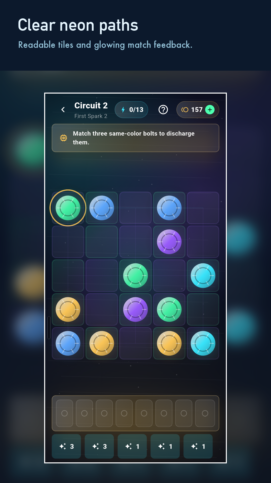 Circuit Bloom: Neon Bolt gameplay on Android