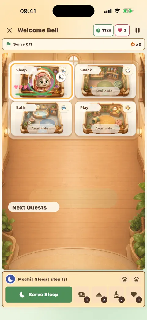 Pocket Pet Hotel: Tiny Guests gameplay on iPhone