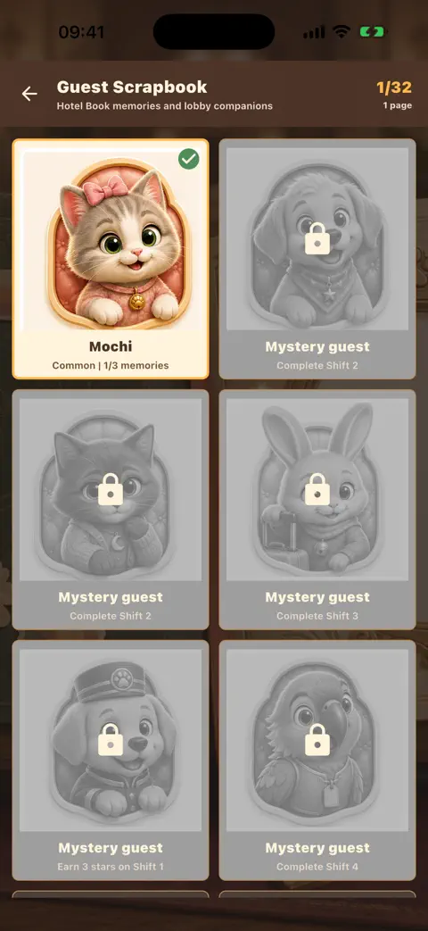 Pocket Pet Hotel: Tiny Guests progression on iPhone