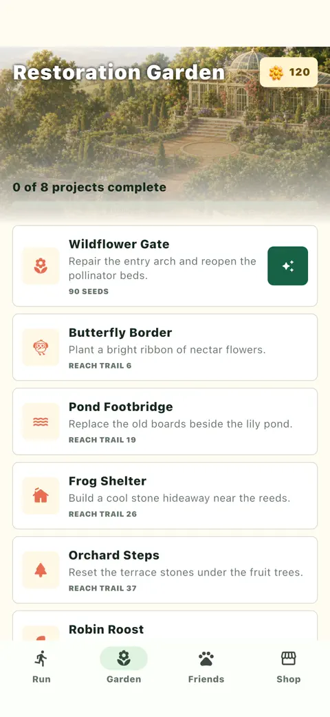 Sprout Dash: Garden Rescue progression on iPhone